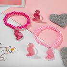 Набор детский «Выбражулька» 2 предмета: браслет, кольцо, фламинго, цвет МИКС - фото 7083283