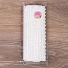 Кружево гипюровое, двухслойное, 24 мм × 6,8 ± 0,5 м, цвет белый - Фото 2