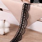 Кружево гипюровое, двухслойное, 25 мм × 6,8 ± 0,5 м, цвет чёрный - Фото 1