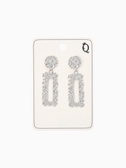 Серьги металл «Карибы», прямоугольные, цвет серебро - Фото 5