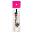 Циркуль металлический Calligrata, 100 мм (козья ножка), в пакете - Фото 4