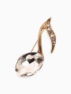 Брошь «Нота» из симфонии, белая в золоте - Фото 1