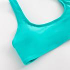 Топ купальный женский MINAKU "Stripe", размер 42, цвет бирюзовый - Фото 6