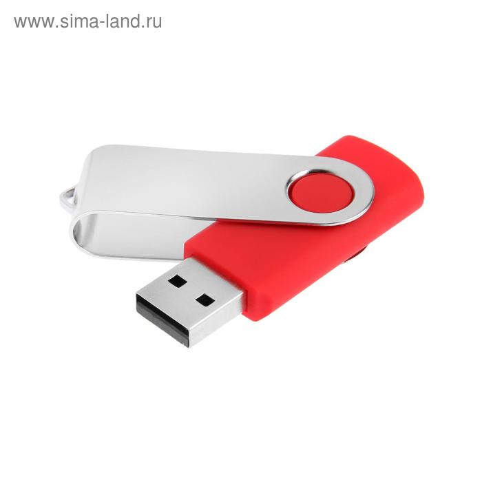 Флешка L 104 R, 8 ГБ, USB2.0, чт до 25 Мб/с, зап до 15 Мб/с, красная - Фото 1