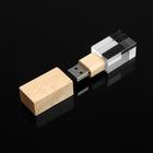Флешка E 310 Wood BL, 32 ГБ, USB2.0, чт до 25 Мб/с, зап до 15 Мб/с, кристалл в дереве - Фото 4