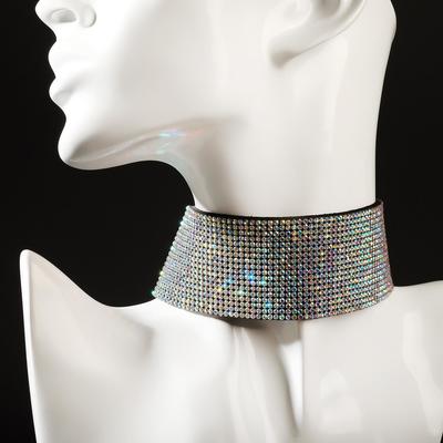 Чокер «Грация искр» широкий, цвет радужный, L=31 см