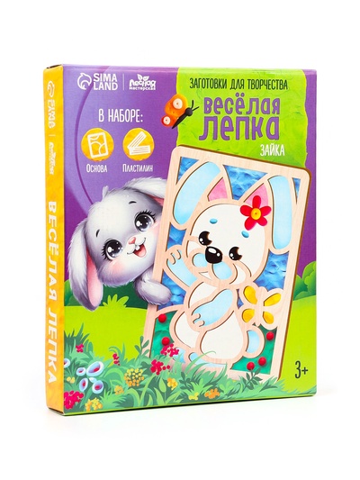 Пластилиновые картинки «Зайка», 21 х 15 см