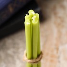 Свечи ритуальные , 15 см, 5 штук, зеленые - Фото 4
