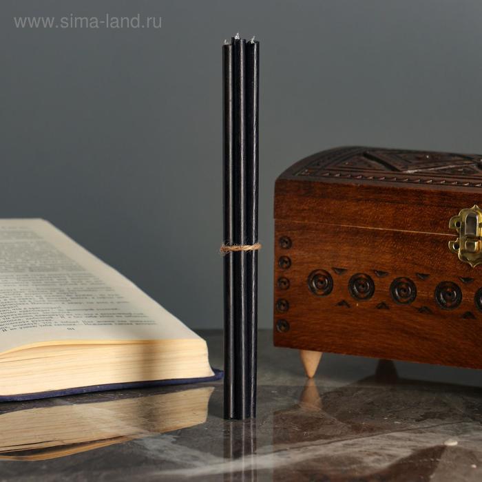 Свечи ритуальные , 15 см, 5 штук, черные - Фото 1
