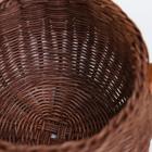 Корзина плетеная (ротанг), 15,5х15,5 см, 1 шт., коричневый - фото 9505990
