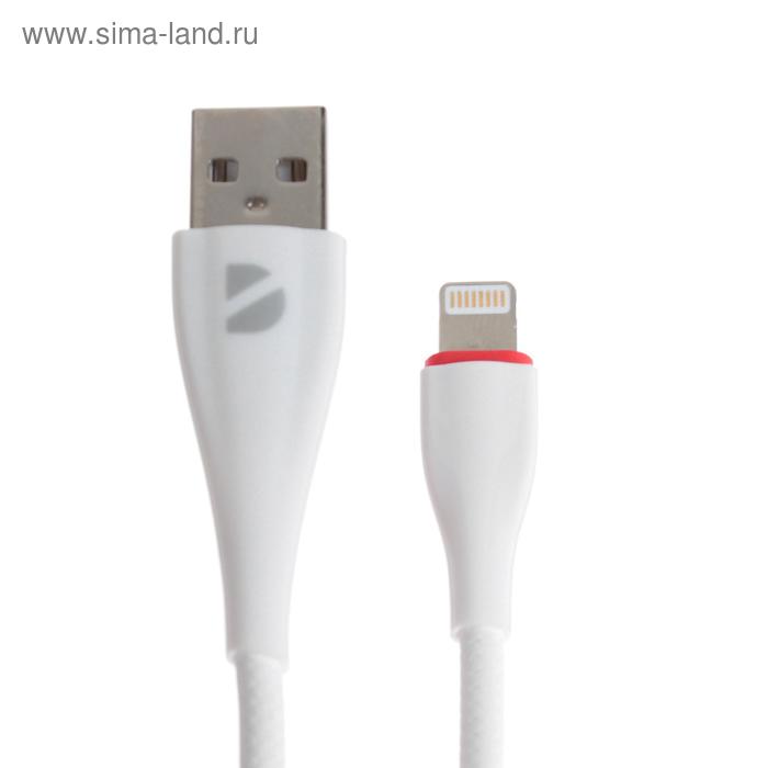 Кабель Deppa Ceramic, Lightning - USB, 2 А, 1 м, белый - Фото 1