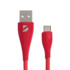 Кабель Deppa Ceramic, micro USB - USB, 2 А, 1м, красный - Фото 1