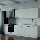 Кухня прямая «Жемчуг», со столешницей, 2800×600 мм, цвет белый/мрамор марквина белый/жемчуг - Фото 1