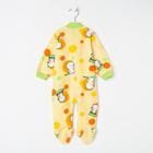 Комбинезон детский, цвет жёлтый, рост 62 см - Фото 4