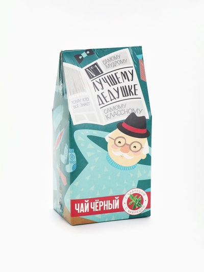 Чай подарочный «Лучшему дедушке», вкус: чабрец, 50 г