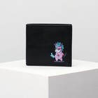 Бумажник, искусственная кожа "Pinky unicorn", черный - Фото 2