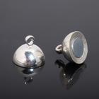 Замок-концевик магнитный, 16×10 мм, петель=1.2 мм, шарик, цвет серебро - Фото 5