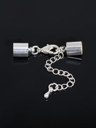 Замок карабин 5 шт. 12×7 мм, с удлинителем и обжимными круглыми концевиками 11×7 мм, внутренний 6.5 мм, цвет серебро - Фото 7