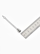 Замок карабин 5 шт. 12×7 мм, с удлинителем и обжимными круглыми концевиками 11×7 мм, внутренний 6.5 мм, цвет серебро - Фото 3