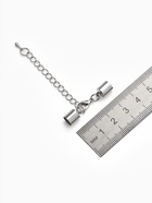 Замок карабин 5 шт. 12×7 мм, с удлинителем и обжимными круглыми концевиками 11×7 мм, внутренний 6.5 мм, цвет серебро - Фото 5