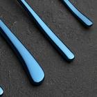 Набор столовых приборов из нержавеющей стали Magistro «Джентри», 4 предмета, цвет синий - Фото 2