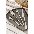 Столовые приборы Magistro «Джентри», 4 предмета, нержавеющая сталь, серебристые - Фото 1