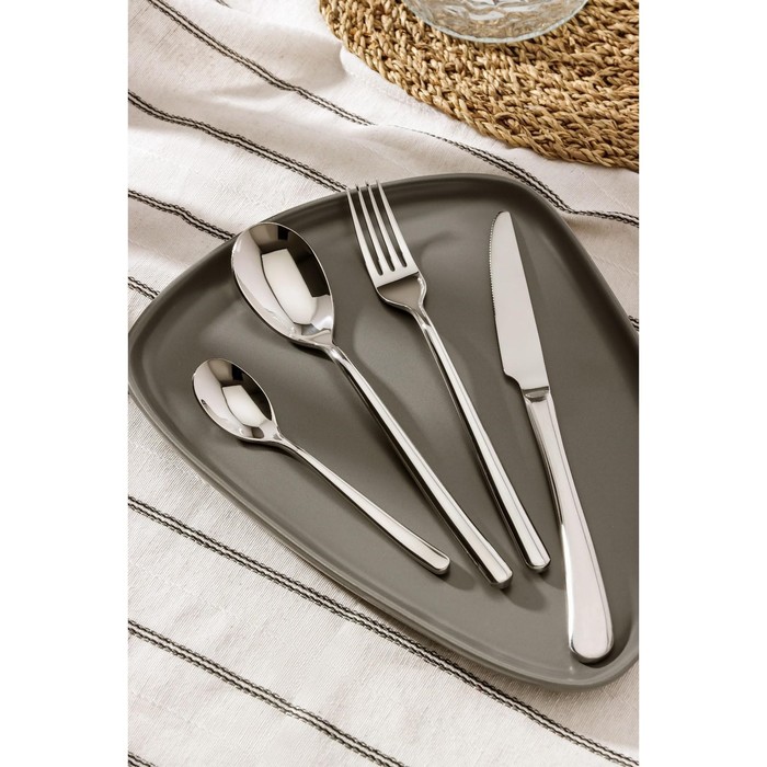 Столовые приборы Magistro «Джентри», 4 предмета, нержавеющая сталь, серебристые