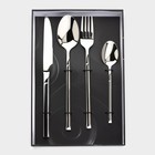 Набор столовых приборов из нержавеющей стали Magistro «Версаль», 4 предмета, цвет серебряный - Фото 4