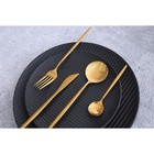 Набор столовых приборов Magistro «Блинк», 4 предмета, нержавеющая сталь, золотистый - Фото 7