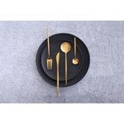 Набор столовых приборов Magistro «Блинк», 4 предмета, нержавеющая сталь, золотистый - Фото 9