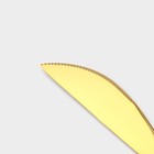 Набор столовых приборов Magistro «Блинк», 4 предмета, нержавеющая сталь, золотистый - Фото 3