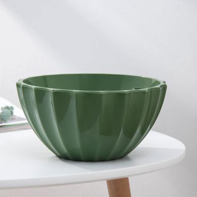 Кашпо для цветов с автополивом «Ракушка», 2.4 л, d=22 см, h=10.5 см, зелёное