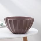 Кашпо для цветов с автополивом «Ракушка», 2.4 л, d=22 см, h=10.5 см, цвет мокко - Фото 1