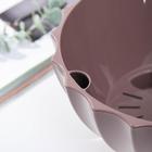 Кашпо для цветов «Ракушка», 3.4 л, d=25 см, h=12 см, коричневое 5866350