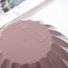 Кашпо для цветов «Ракушка», 3.4 л, d=25 см, h=12 см, коричневое 5866350