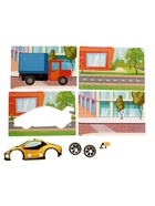 Конструктор в чемоданчике «Крутые гонки», с электрическим шуруповёртом, 4 карточки, 57 деталей - Фото 5