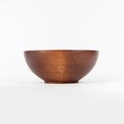 Тарелка деревянная суповая Magistro, 800 мл, из натурального кедра, шоколадная - Фото 4