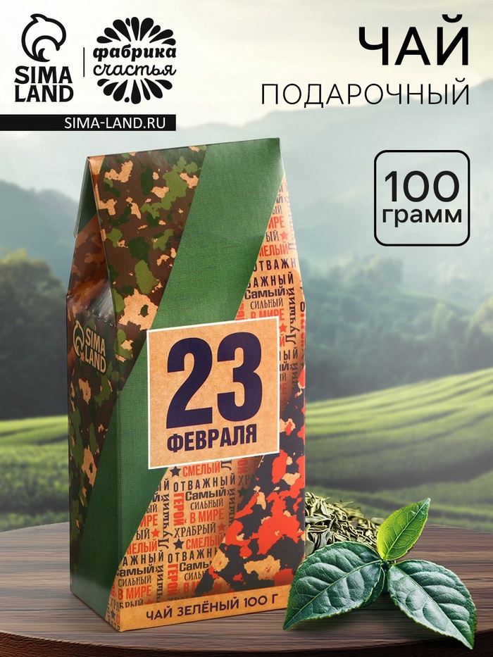 Чай подарочный «23 февраля», 100 г - Фото 1