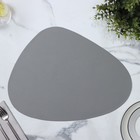 Салфетка сервировочная на стол Доляна «Тэм», 45×35 см, цвет серый - фото 5841550