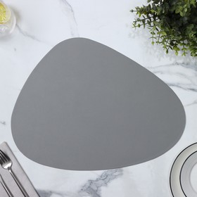 Салфетка сервировочная на стол Доляна «Тэм», 45×35 см, цвет серый