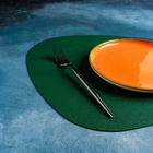 Салфетка сервировочная на стол Доляна «Тэм», 44×35.5 см, зелёная - Фото 6