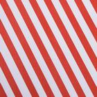 Бумага упаковочная крафт "Полосы наклонные широкие красные", 0,6 x10 м, 70г/м² - Фото 2