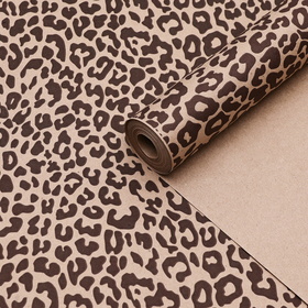 Бумага упаковочная крафт "Леопард", 0,6 х 10 м, 70 г/м²