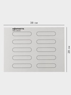 Коврик для выпечки армированный KONFINETTA «Эклер», силикон, 38×28 см, 0.4 мм, белый - Фото 2