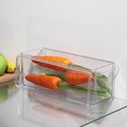 Контейнер для холодильника с крышкой IDEA, 10×30×10 см, цвет прозрачный - Фото 3