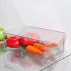 Контейнер для холодильника с крышкой IDEA, 20×30×10 см, цвет прозрачный - фото 6371722