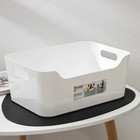 Корзина для хранения Scandi, 10 л, 34×24×14 см, белая - Фото 2
