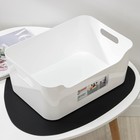 Корзина для хранения Scandi, 10 л, 34×24×14 см, белая - Фото 3