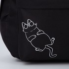 Рюкзак молодёжный, отдел на молнии, наружный карман, цвет чёрный, «Балдёж» - Фото 6