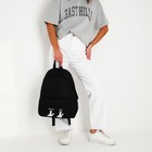 Рюкзак школьный молодёжный «Ротик Off», 29х12х37 см, отдел на молнии, наружный карман, цвет чёрный - Фото 9